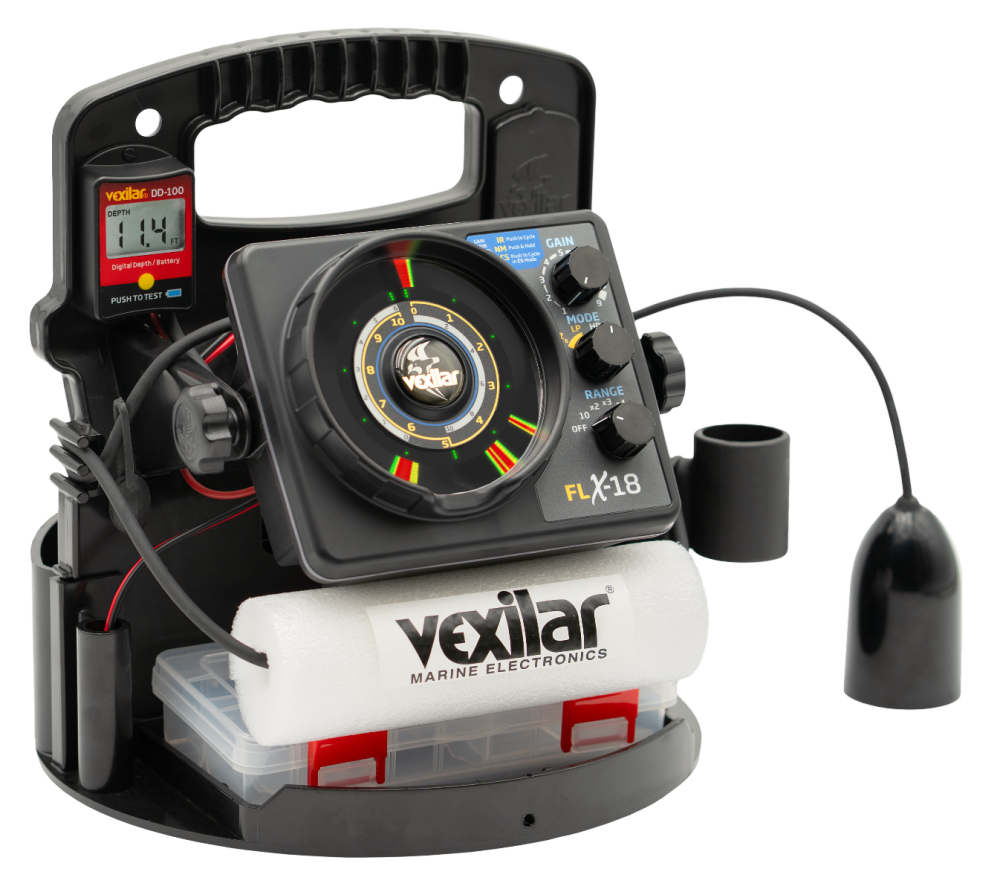 Vexilar FLX-18 Pro Pack w 12 Degree Ice-Ducer & DD-100